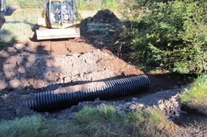 Driveway Culvert Placed