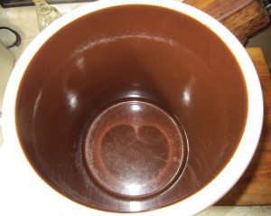 Inside the old-school pickle crock