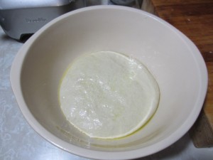 ciabatta dough before rise