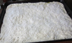 sheet pan pizza parmesan