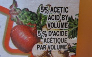vinegar label