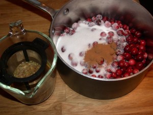 Cranberry Sauce Prep