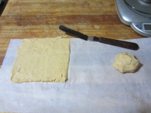 Tamale on Parchment Dough