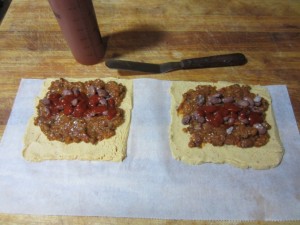 Tamale on Parchment Filled