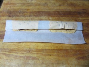 Tamale on Parchment Fold Over