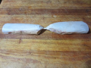 Tamale on Parchment Twisted