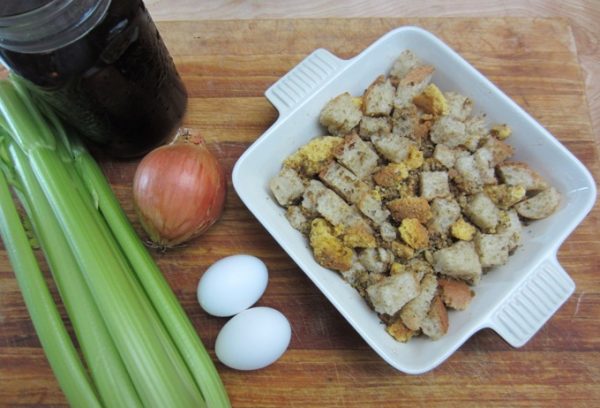 Cornbread Dressing Prep