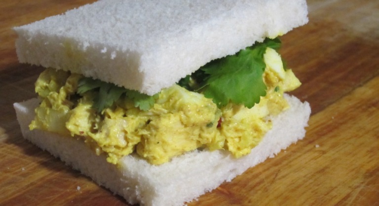 curried chicken sandwich