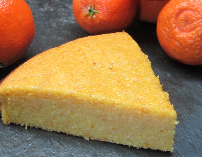 clementine cornmeal cake