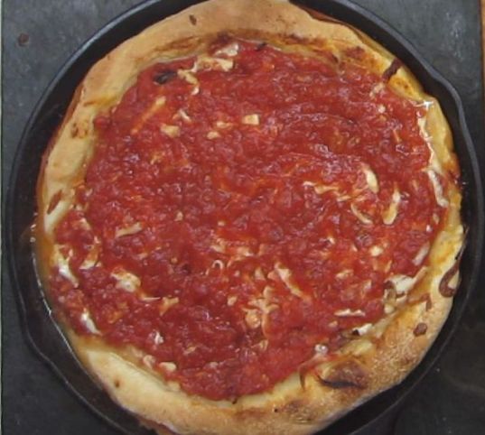 deep dish pizza