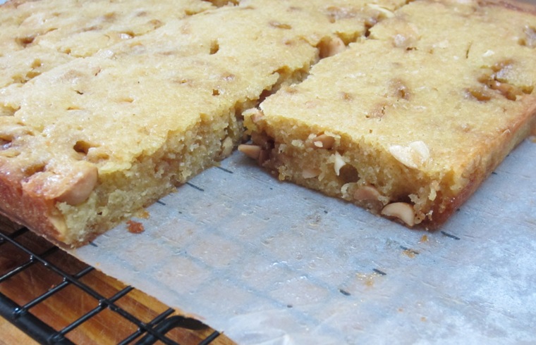 DIY Butterscotch & Peanut Blondies