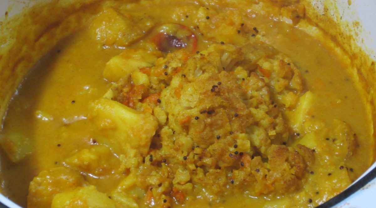 coconut aloo gobi